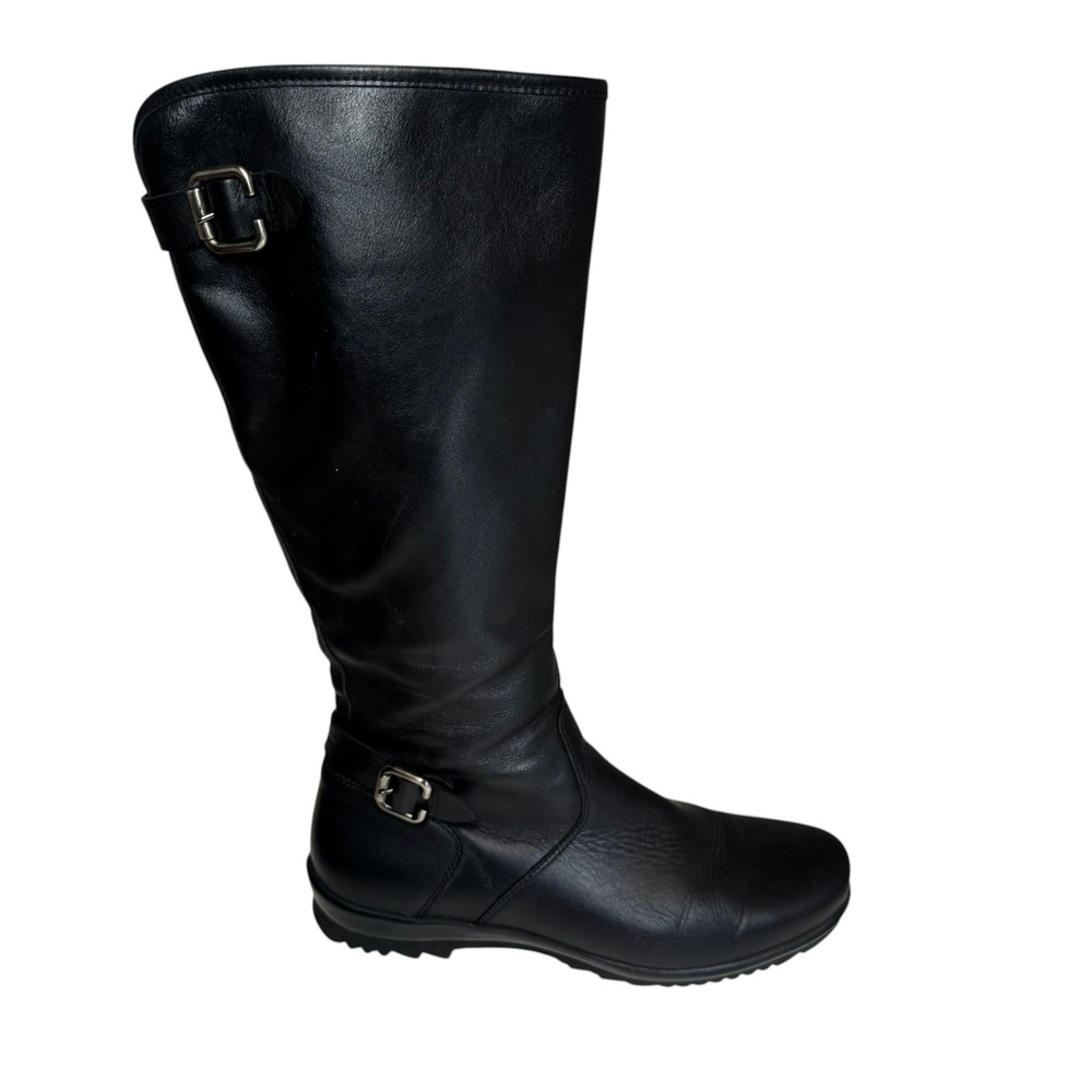 La Canadienne Black Leather Tall Boots Waterproof Lined size 10 women